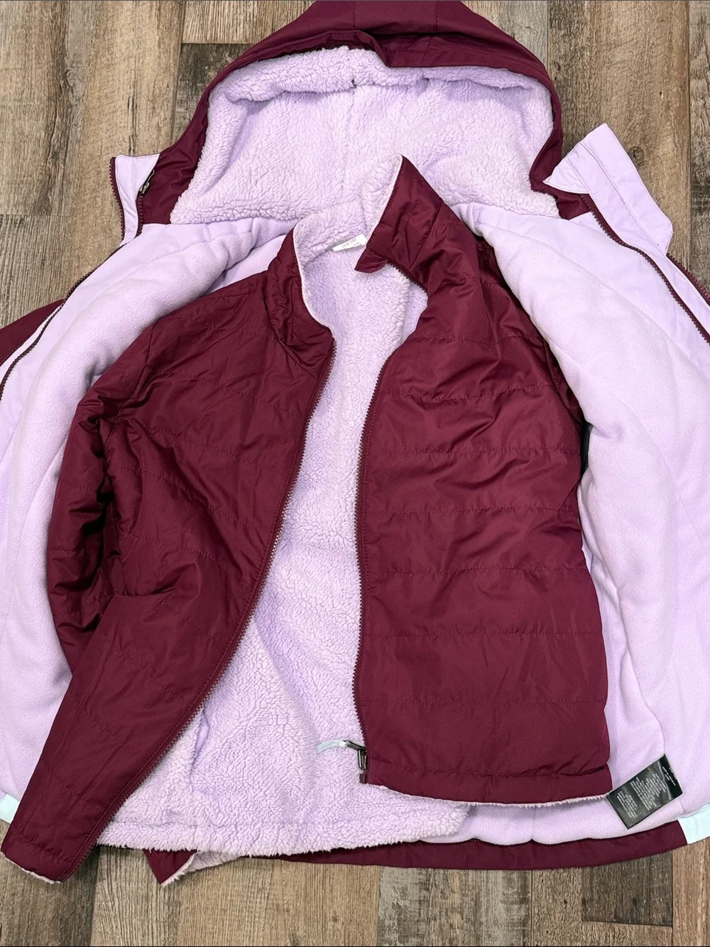 NWT Swiss Tech Girls' 3-in-1 Systems Winter Jacket Size 14 16